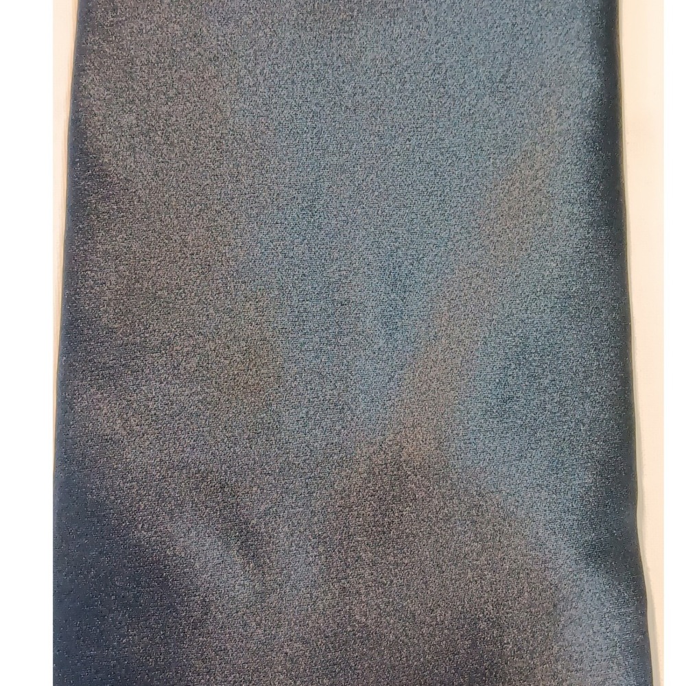 Gianfranco Ruffini Mens Navy Blue 100% Silk Solid Satin Necktie Made in USA - Picture 2 of 7